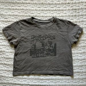 Grey, destructed psychedelic brandy Melville tee